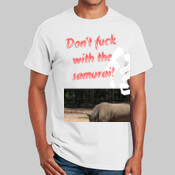 Don't fuck with the samurai rhino - Men's 'Gildan' Slim T-Shirt